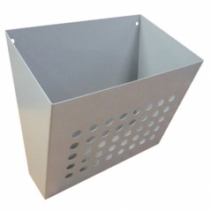 Nástěnný děrovaný košík na prospekty 300 x 300 x 175 mm