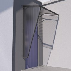 Boční stěna T-160 antracit / čirá