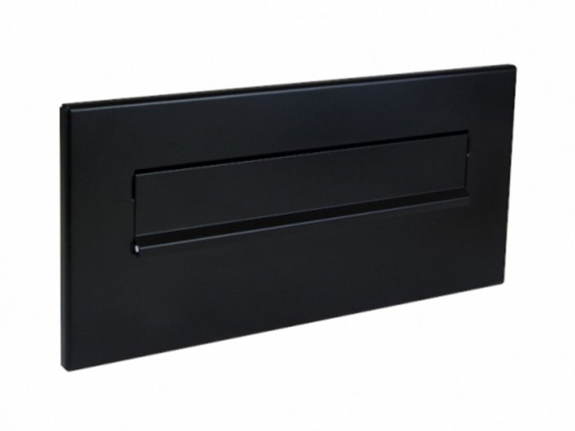 Čelní deska 350 x 160 mm - Barva: RAL 9005, Varianta: Bez jmenovky