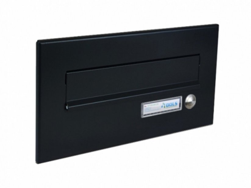Čelní deska 310 x 160 mm - Barva: RAL 9005, Varianta: 1x zvonek a jmenovka