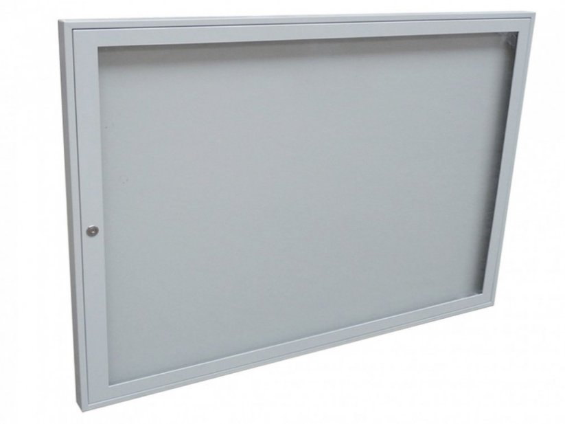 Vitrína informační DOLS 50 x 70 cm - Barva: RAL 9005, Varianta: Se stříškou a stojinami