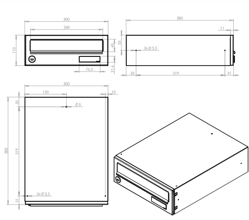 Poštovní schránka B-01 Basic