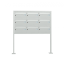 Sestava schránek B-217 volně stojící v rámu - Varianta: Nerez / šedá