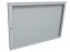 Vitrína informační DOLS 50 x 70 cm - Barva: RAL 9005, Varianta: Se stříškou a stojinami